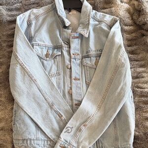 Peloton Light Wash Blue Jean Jacket
